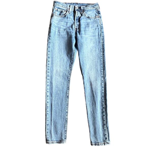 Levi's Denim - Levi's 501S Skinny 26 x 30 Women's High Waist Button Fly Medium Wash
